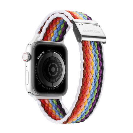 Dux Ducis Strap (Mixture II Version) pasek Apple Watch SE, 8, 7, 6, 5, 4, 3, 2, 1 (41, 40, 38 mm) pleciona opaska bransoleta pale stripes