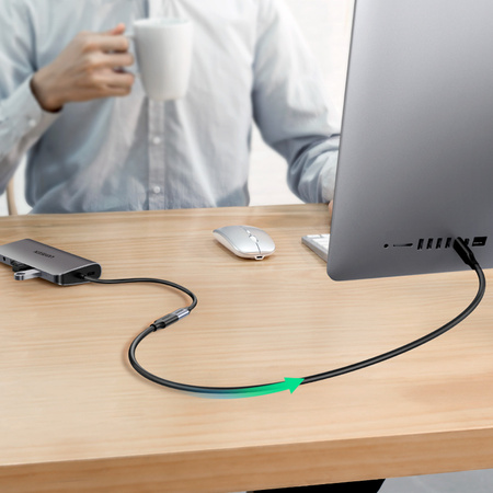 Ugreen kabel przedłużacz przejściówka USB C (męski) - USB C (żeński) 100W 10Gb/s 1m czarny