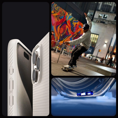 Etui Spigen Liquid Air na iPhone 15 Pro - tytan naturalny