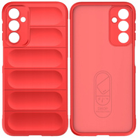 Magic Shield Case etui do Samsung Galaxy A24 4G elastyczny pancerny pokrowiec czerwone