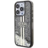 Etui Guess Liquid Glitter Gold Stripes na iPhone 15 Pro - czarne