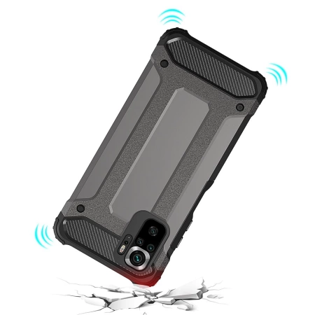 Hybrid Armor pancerne hybrydowe etui pokrowiec Xiaomi Redmi Note 11 Pro+ 5G (China) / 11 Pro 5G (China) / Mi11i HyperCharge / Poco X4 NFC 5G niebieski