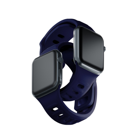 38/40/41/42 mm Ocean Blue (small) - 3mk Silicone Watch Strap for Apple