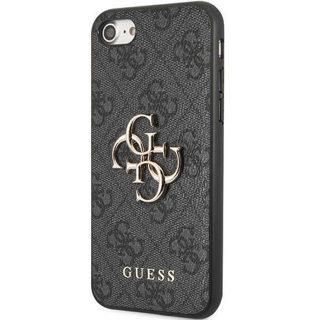 Etui Guess GUHCI84GMGGR na iPhone 7 / 8 / SE 2020 / SE 2022 - szare hardcase 4G Big Metal Logo