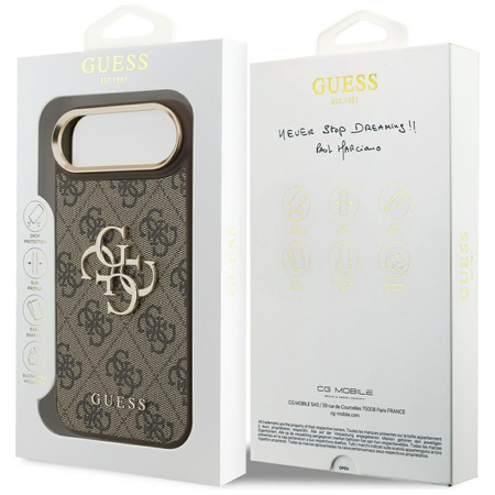 Etui Guess 4G Big 4G Classic Logo do     iPhone Air brązowy złoty