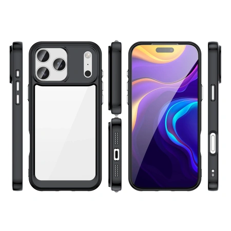 HURTEL ETUI OUTER SPACE DO IPHONE 17 PRO PRZEZROCZYSTE OCHRONA ZARYSOWAŃ