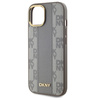 DKNY ETUI HARDCASE DO IPHONE 15 PLUS 6.7 DO MAGSAFE LEATHER CHECKERED MONO