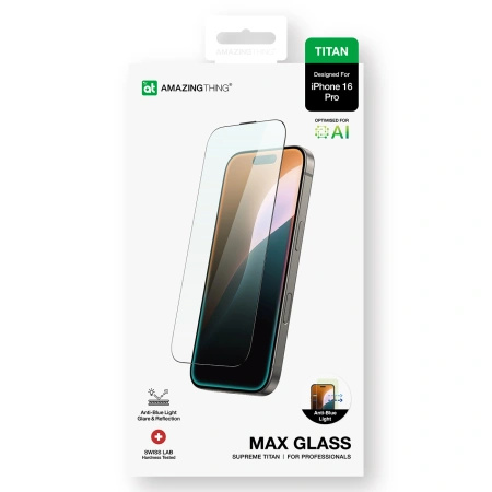 AMAZINGTHING SZKŁO HARTOWANE TITAN MAX TEMPERED GLASS DO IPHONE 16 PRO