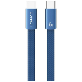 Kabel USAMS U96 60W USB-C do USB-C 1.2m  niebieski