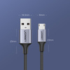 Ugreen kabel przewód USB - micro USB 2m szary (60148)