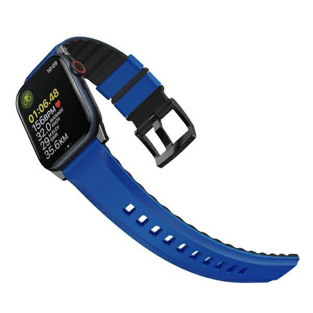 Etui Uniq pasek Linus na Apple Watch 1/2/3/4/5/6/7/8/SE/SE2/Ultra 42/44/45/49mm Airosoft Silicone niebieski/racing blue