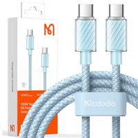 Mcdodo Mocny Super Szybki Kabel Usb-C Pd 100W 1,2M Niebieski