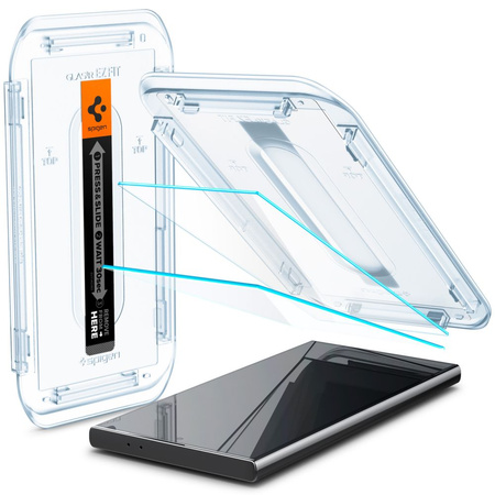 SPIGEN SZKŁO HARTOWANE GLAS.TR EZ FIT DO SAMSUNG GALAXY S24 OCHRONA 2-PACK
