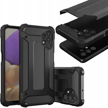 Hybrid Armor pancerne hybrydowe etui pokrowiec Samsung Galaxy A73 czarny