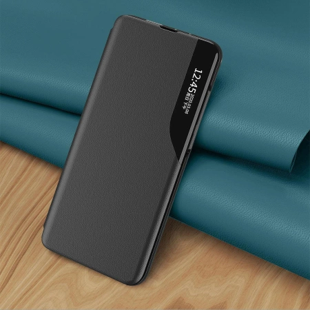 ECO LEATHER VIEW CASE POKROWIEC Z KLAPKĄ DO SAMSUNG GALAXY A73 Z PODSTAWKĄ