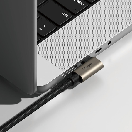 RINGKE KABEL USB-C 3.2 DO LAPTOP TELEFON 200CM PD240W ODPORNOŚĆ NA ZGINANIE