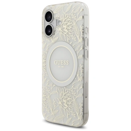 GUESS ETUI IML FLOWERS ELECTRO PEARL STRAP DO MAGSAFE IPHONE 17
