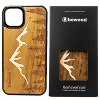 Etui drewniane na iPhone 15 Pro Bewood Góry Imbuia