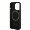 Guess GUHMP13LSPLK iPhone 13 Pro / 13 6,1" czarny/black hard case Silicone Logo Plate MagSafe