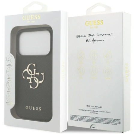 GUESS ETUI CASE POKROWIEC OCHRONNY DO IPHONE 17 PRO ELEGANCKA STRUKTURA