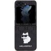 Etui Karl Lagerfeld Saffiano Monogram Choupette Pin na Samsung Galaxy Z Flip 5 - czarne