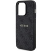 Etui Guess 4G Collection Leather Metal Logo MagSafe na iPhone 14 Pro - czarne