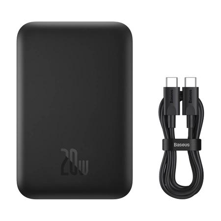 Powerbank bezprzewodowy Baseus Magnetic Wireless Charging 20W z MagSafe i USB-C - czarny