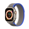 Sportowy pasek na rzepy do Apple Watch Ultra / 8 / 7 / 6 / SE / 5 / 4 / 3 / 2 / 1 (42, 44, 45, 49 mm) Dux Ducis Strap YJ Version - niebiesko-szary