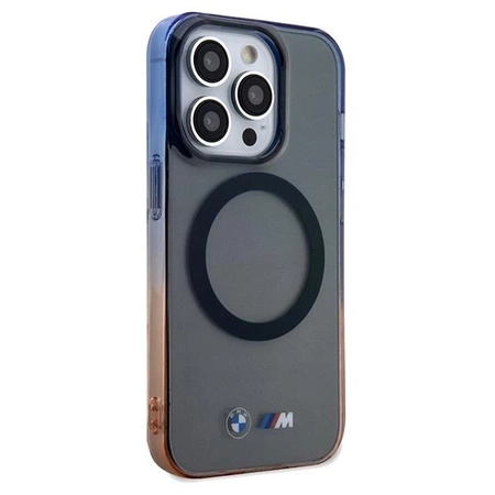 Etui BMW Gradient Bumper MagSafe na iPhone 15 Pro Max - szare