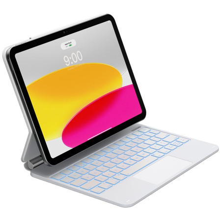 Etui Typecase Edge z klawiaturą do iPad  11" (A16) 2025 / iPad 10.9" 2022 biały