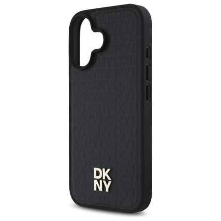 DKNY ETUI HARDCASE DO IPHONE 16 6.1 DO MAGSAFE REPEAT LOGO PATTERN DESIGN