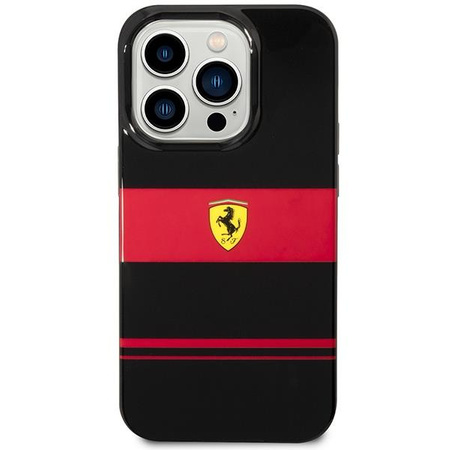 Etui Ferrari FEHMP14LUCOK na iPhone 14 Pro - czarne IMD Combi Magsafe