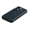 iCarer Oil Wax Premium Leather Case skórzane etui iPhone 14 Pro magnetyczne z MagSafe ciemnoniebieski (WMI14220702-BU)