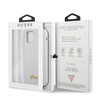 Guess GUHCP12SLSLMGWH iPhone 12 mini 5,4" biały/white hardcase Metal Logo Script