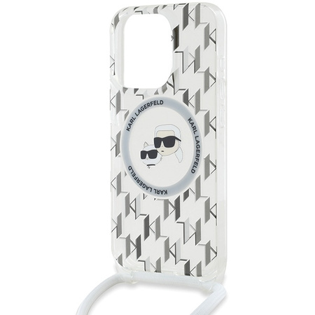 KARL LAGERFELD ETUI DO IPHONE 15 PRO MAX 6.7 CROSSBODY MONOGRAM CHOUPETTE