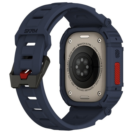 Skinarma pasek+etui Mecha 2in1 Apple     Watch 49mm granatowy/navy