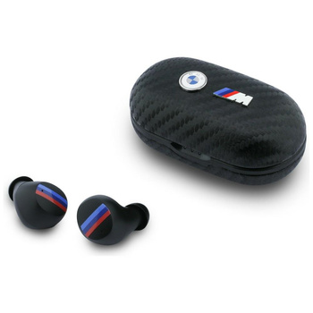 Słuchawki Bluetooth TWS BMW Carbon Metal Logo ENC czarny