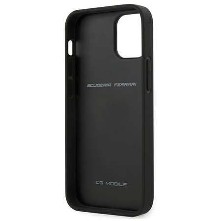 Ferrari FESNECHCP12SBK iPhone 12 mini 5,4" czarny/black hardcase On Track PU Carbon