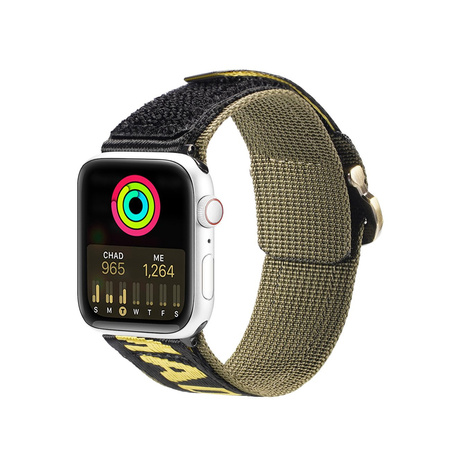 Dux Ducis Strap (Outdoor Version) pasek Apple Watch Ultra, SE, 8, 7, 6, 5, 4, 3, 2, 1 (49, 45, 44, 42 mm) nylonowa opaska bransoleta żółta