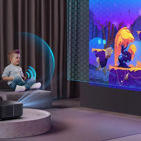 Projektor multimedialny Yaber K3 Pro LCD FullHD 1080p z głośnikami JBL i subwooferem - czarny