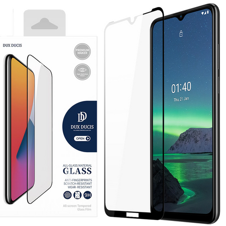 Dux Ducis 10D Tempered Glass wytrzymałe szkło hartowane 9H na cały ekran z ramką Nokia 1.4 przezroczysty (case friendly)