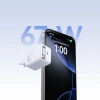JOYROOM ŁADOWARKA SIECIOWA 67W GAN Z WBUDELOWANYM KABLEM USB-C