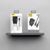 Ładowarka sieciowa Dudao A23TEU 2.4A GaN USB-A z kablem USB-A - USB-C - czarna
