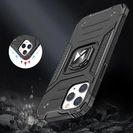 WOZINSKY RING ARMOR ETUI PANCERNE DO IPHONE 14 PRO MAGNETYCZNY UCHWYT RING
