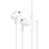 JELLICO słuchawki przewodowe EP3A USB-C z mikrofonem 1.2M Biały