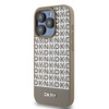 DKNY CASE DO IPHONE 15 PRO 6.1 LEATHER PRINTED PATTERN DO MAGSAFE METAL