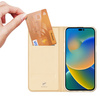 Dux Ducis Skin Pro kabura etui pokrowiec z klapką iPhone 14 Pro złoty