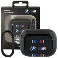 Etui BMW BMAP222SWTK na AirPods Pro 2 gen cover - czarne Multiple Colored Lines