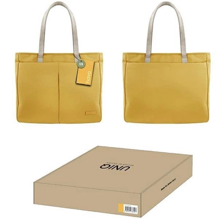 Torba UNIQ Hava na laptopa 16'' RPET - żółta
