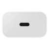 Ładowarka sieciowa GaN Samsung EP-T2510XWEGEU 25W SFC z kablem USB-C - biała